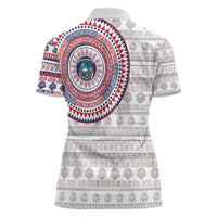 Liberia Women Polo Shirt African Tribal Pattern