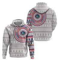 Liberia Zip Hoodie African Tribal Pattern
