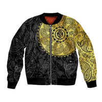 Eritrea Bomber Jacket African Tribal Mix Paisley Pattern