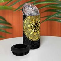 Eritrea 4 in 1 Can Cooler Tumbler African Tribal Mix Paisley Pattern