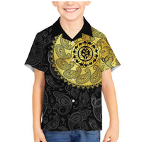 Eritrea Family Matching Mermaid Dress and Hawaiian Shirt African Tribal Mix Paisley Pattern