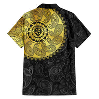 Eritrea Family Matching Off Shoulder Maxi Dress and Hawaiian Shirt African Tribal Mix Paisley Pattern