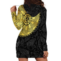 Eritrea Hoodie Dress African Tribal Mix Paisley Pattern