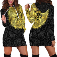 Eritrea Hoodie Dress African Tribal Mix Paisley Pattern