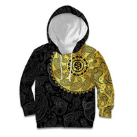Eritrea Kid Hoodie African Tribal Mix Paisley Pattern