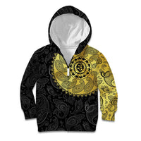 Eritrea Kid Hoodie African Tribal Mix Paisley Pattern