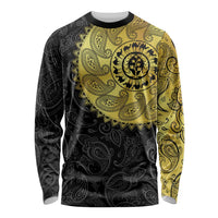 Eritrea Long Sleeve Shirt African Tribal Mix Paisley Pattern