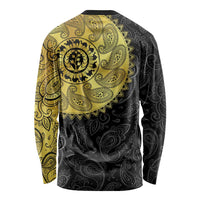 Eritrea Long Sleeve Shirt African Tribal Mix Paisley Pattern