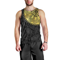 Eritrea Men Tank Top African Tribal Mix Paisley Pattern