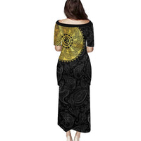 Eritrea Puletasi African Tribal Mix Paisley Pattern