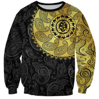 Eritrea Sweatshirt African Tribal Mix Paisley Pattern