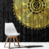 Eritrea Window Curtain African Tribal Mix Paisley Pattern