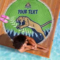 Kane County 2025 Baseball Custom Beach Blanket Cougar Fight Cougar Win