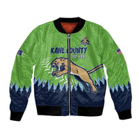 Kane County 2025 Baseball Custom Bomber Jacket Cougar Fight Cougar Win