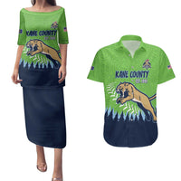 Kane County 2025 Baseball Custom Couples Matching Puletasi and Hawaiian Shirt Cougar Fight Cougar Win