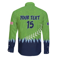 Kane County 2025 Baseball Custom Family Matching Off The Shoulder Long Sleeve Dress and Hawaiian Shirt Cougar Fight Cougar Win