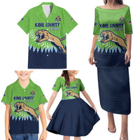 Kane County 2025 Baseball Custom Family Matching Puletasi and Hawaiian Shirt Cougar Fight Cougar Win