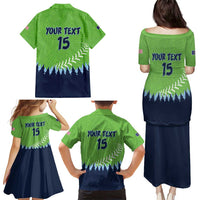 Kane County 2025 Baseball Custom Family Matching Puletasi and Hawaiian Shirt Cougar Fight Cougar Win