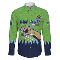 Kane County 2025 Baseball Custom Family Matching Puletasi and Hawaiian Shirt Cougar Fight Cougar Win