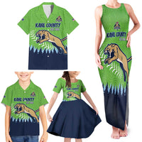 Kane County 2025 Baseball Custom Family Matching Tank Maxi Dress and Hawaiian Shirt Cougar Fight Cougar Win