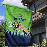 Kane County 2025 Baseball Custom Garden Flag Cougar Fight Cougar Win