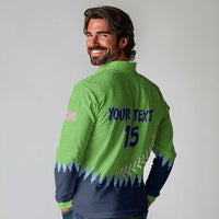 Kane County 2025 Baseball Custom Long Sleeve Polo Shirt Cougar Fight Cougar Win