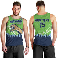 Kane County 2025 Baseball Custom Men Tank Top Cougar Fight Cougar Win