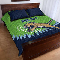 Kane County 2025 Baseball Custom Quilt Bed Set Cougar Fight Cougar Win