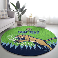 Kane County 2025 Baseball Custom Round Carpet Cougar Fight Cougar Win