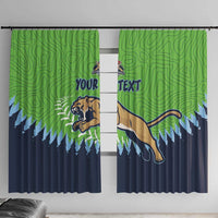 Kane County 2025 Baseball Custom Window Curtain Cougar Fight Cougar Win