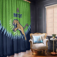 Kane County 2025 Baseball Custom Window Curtain Cougar Fight Cougar Win