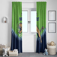 Kane County 2025 Baseball Custom Window Curtain Cougar Fight Cougar Win