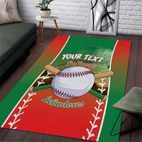 Las Tunas 2025 Baseball Custom Area Rug Palante Lenadores