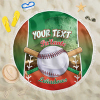 Las Tunas 2025 Baseball Custom Beach Blanket Palante Lenadores