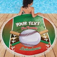 Las Tunas 2025 Baseball Custom Beach Blanket Palante Lenadores