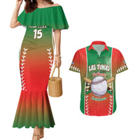 Las Tunas 2025 Baseball Custom Couples Matching Mermaid Dress and Hawaiian Shirt Palante Lenadores