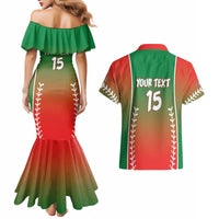 Las Tunas 2025 Baseball Custom Couples Matching Mermaid Dress and Hawaiian Shirt Palante Lenadores