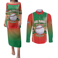 Las Tunas 2025 Baseball Custom Couples Matching Puletasi and Long Sleeve Button Shirt Palante Lenadores