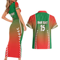 Las Tunas 2025 Baseball Custom Couples Matching Short Sleeve Bodycon Dress and Hawaiian Shirt Palante Lenadores