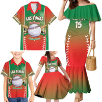 Las Tunas 2025 Baseball Custom Family Matching Mermaid Dress and Hawaiian Shirt Palante Lenadores