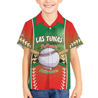 Las Tunas 2025 Baseball Custom Family Matching Off The Shoulder Long Sleeve Dress and Hawaiian Shirt Palante Lenadores