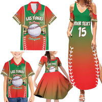 Las Tunas 2025 Baseball Custom Family Matching Summer Maxi Dress and Hawaiian Shirt Palante Lenadores