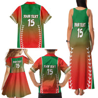 Las Tunas 2025 Baseball Custom Family Matching Tank Maxi Dress and Hawaiian Shirt Palante Lenadores