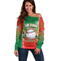 Las Tunas 2025 Baseball Custom Off Shoulder Sweater Palante Lenadores