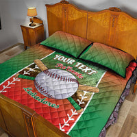 Las Tunas 2025 Baseball Custom Quilt Bed Set Palante Lenadores