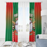 Las Tunas 2025 Baseball Custom Window Curtain Palante Lenadores