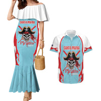 Santa Maria 2025 Baseball Custom Couples Matching Mermaid Dress and Hawaiian Shirt Come On Pirate