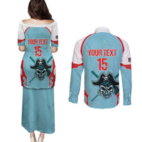 Santa Maria 2025 Baseball Custom Couples Matching Puletasi and Long Sleeve Button Shirt Come On Pirate