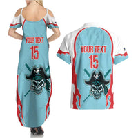 Santa Maria 2025 Baseball Custom Couples Matching Summer Maxi Dress and Hawaiian Shirt Come On Pirate