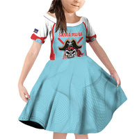 Santa Maria 2025 Baseball Custom Family Matching Off Shoulder Short Dress and Hawaiian Shirt Come On Pirate